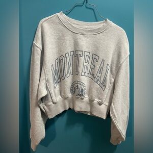 Garage Cropped Montreal Crewneck sweatshirt size M